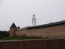 Новгородский кремль и Белая (Алексеевская) башня